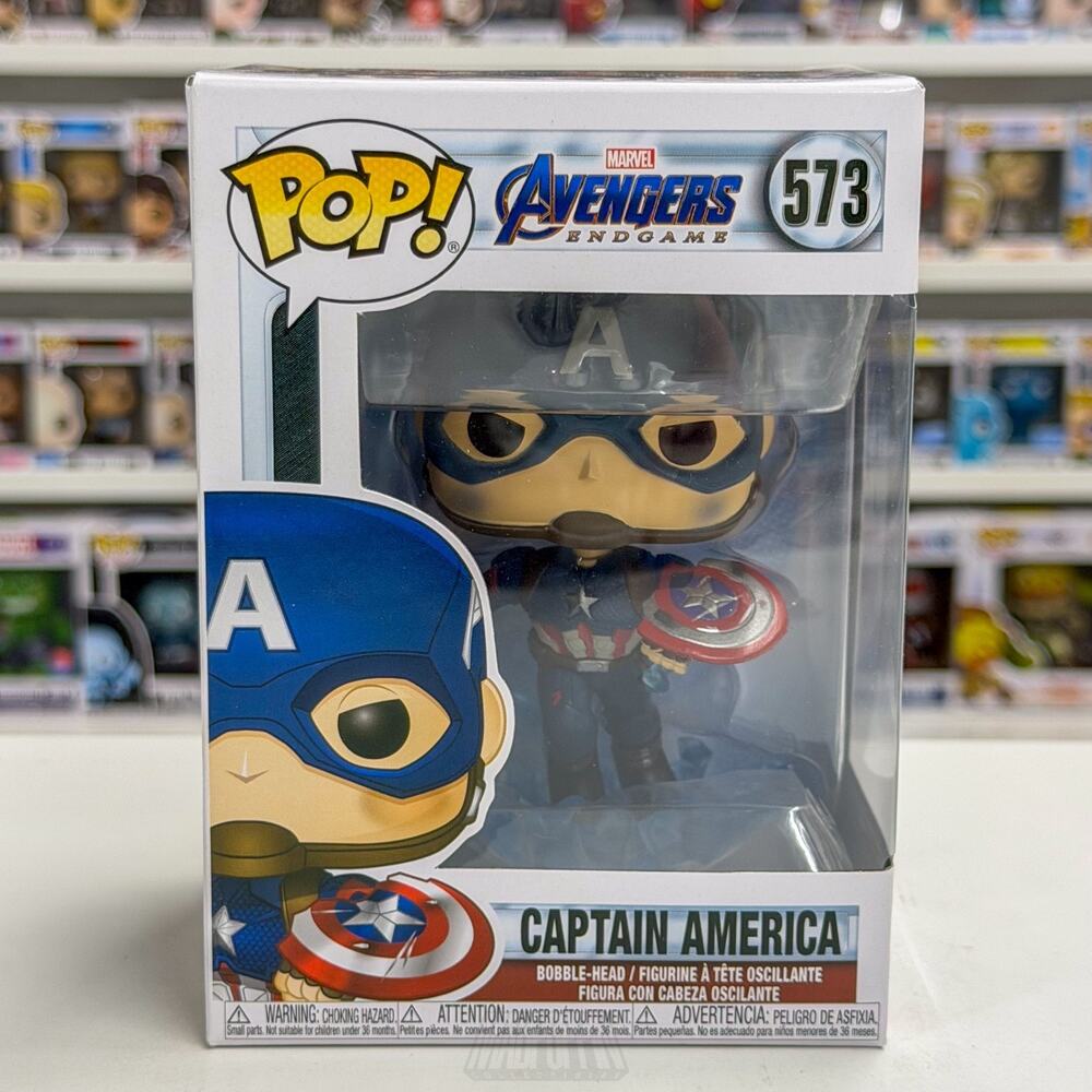 Funko Pop Marvel Avengers Endgame Captain America Mjolnir Broken Shield 573 Toy